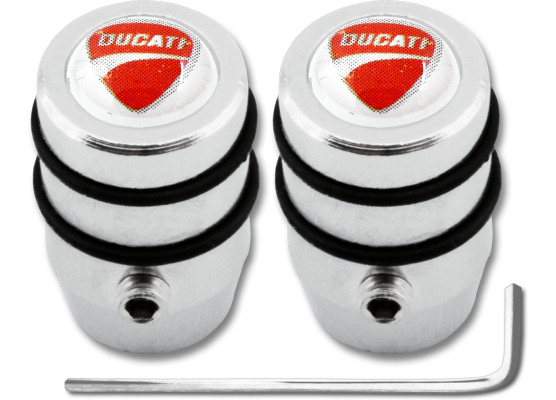 2 bouchons de valve antivol Ducati design
