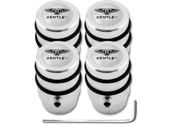 4 Bentley design antitheft valve caps