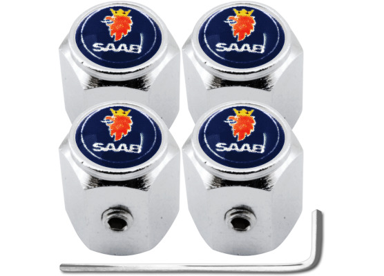 4 Saab hex antitheft valve caps
