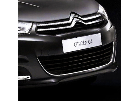 Radiator grill contours chrome trim Citroën C4 1122