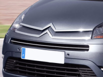 Baguette de calandre supérieure chromée compatible Citroën C4 Grand Picasso 0613