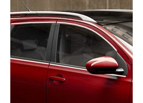 Baguette chromée de contour des vitres latérales compatible Nissan Qashqai 2 08102 phase 2 1014