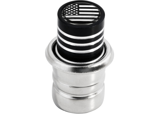 Cigarette lighter American flag USA United States chrome