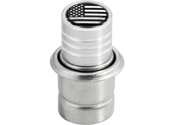 Cigarette lighter American flag USA United States chrome