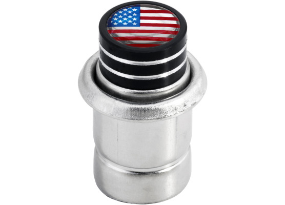 Cigarette lighter American flag USA United States short black