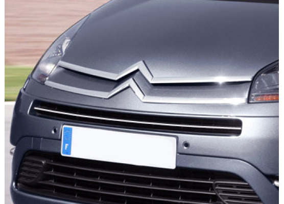 Cornice della griglia radiatore superiore cromata Citroën C4 Grand Picasso 0613