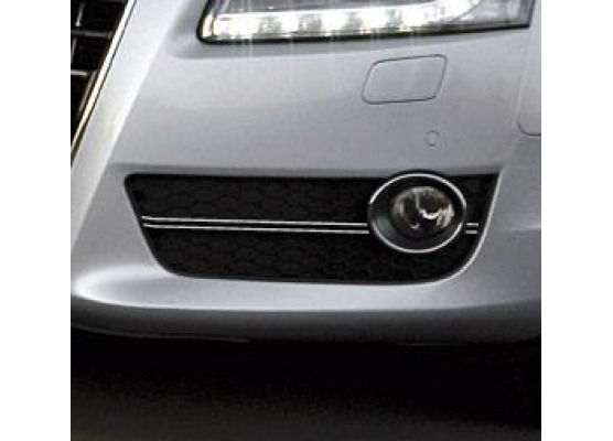 Double baguette chromée pour antibrouillards compatible Audi A5 Cabriolet 0911 Audi A5 Coupé 0711 