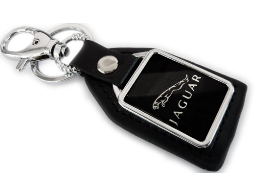 Imitation leather keychain Jaguar