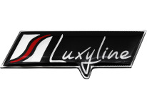 Logo Luxyline en aluminium badgesigle