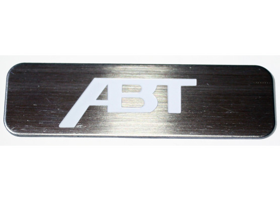 2 plates ABT Audi VW Seat  SeatVW in steel logobadgetrademark