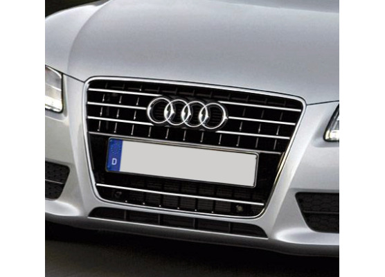 Radiator grill chrome trim compatible with Audi A5 Cabriolet 0911 Audi A5 Coupé 0711 Audi A5 Sport