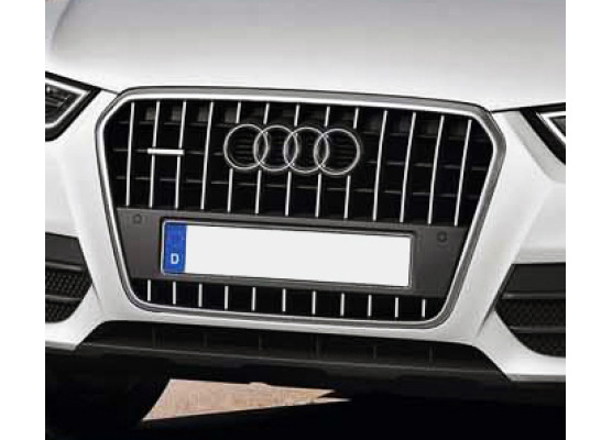 Radiator grill chrome trim compatible with Audi Q3