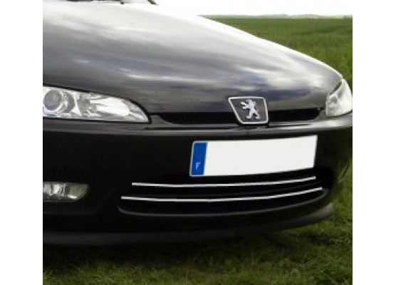 Radiator grill chrome trim compatible with Peugeot 406 coupé 9703