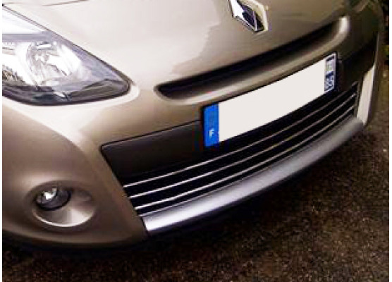 Radiator grill chrome trim compatible with Renault Clio 3 phase 2
