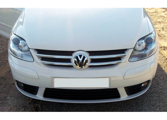 Radiator grill chrome trim compatible with VW Golf 5 Plus