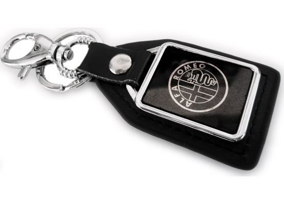 Schlüsselanhänger aus Lederimitation Alfa Romeo 145 146 147 156 159 166 BreraGiulliettaGTGTVMito