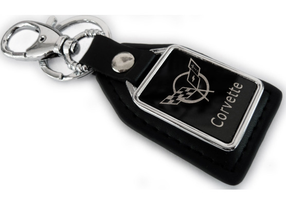 Schlüsselanhänger aus Lederimitation Corvette