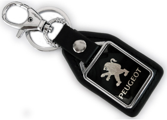 Schlüsselanhänger aus Lederimitation Peugeot 106 107 108 205 206 207 208 306 307 308 406 407 408 508