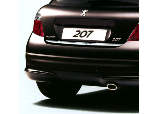 Trunk chrome trim Peugeot 207 0612 Peugeot 207 CC 0715 Peugeot 207 SW 0713